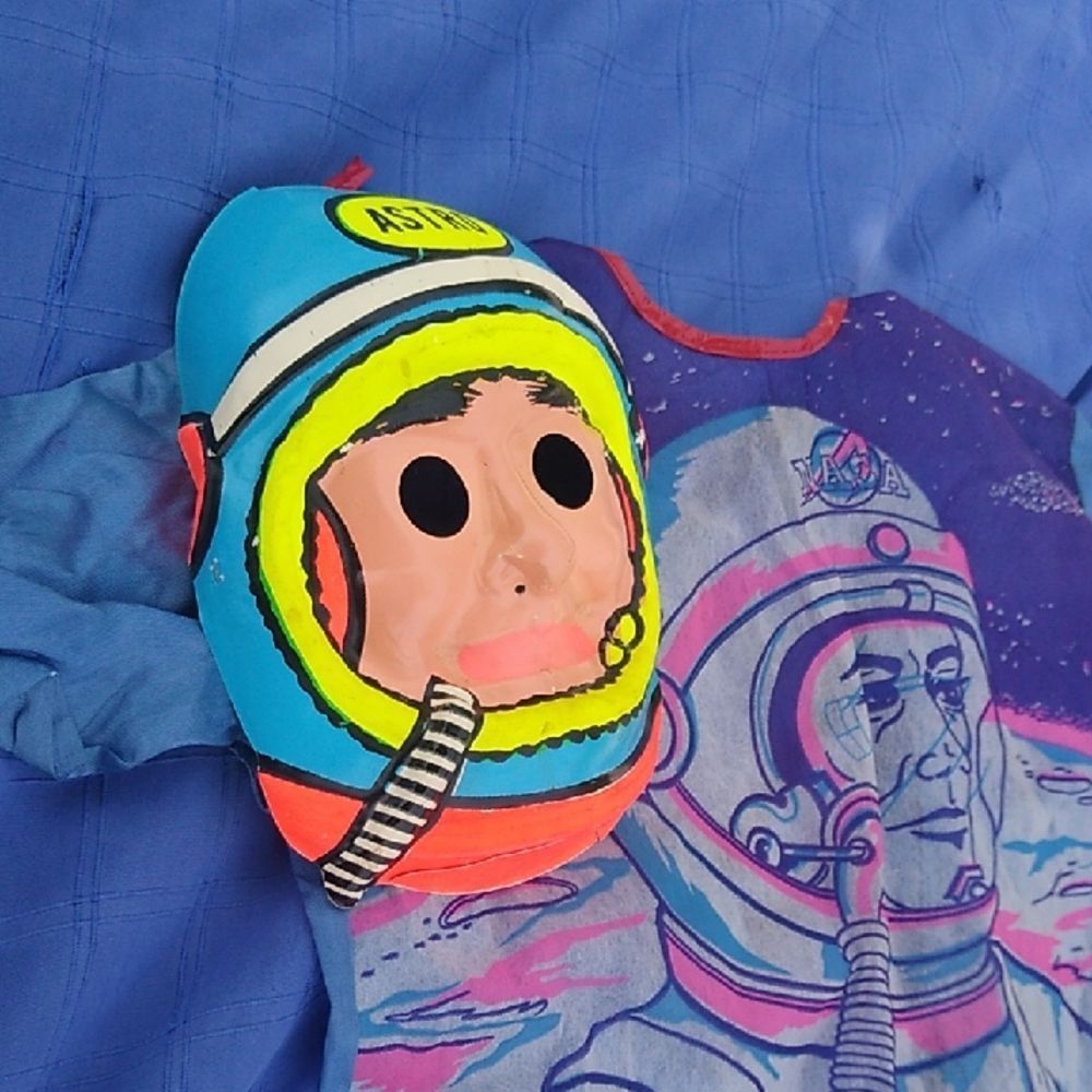 Antique Halloween Astro Astronaut Costume with Mask